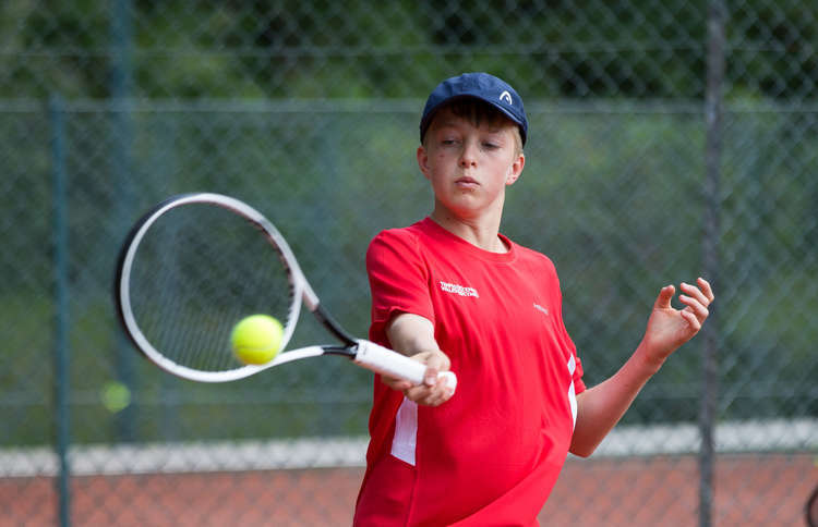 Felix Bockelmann-Evans, from Penarth, in action