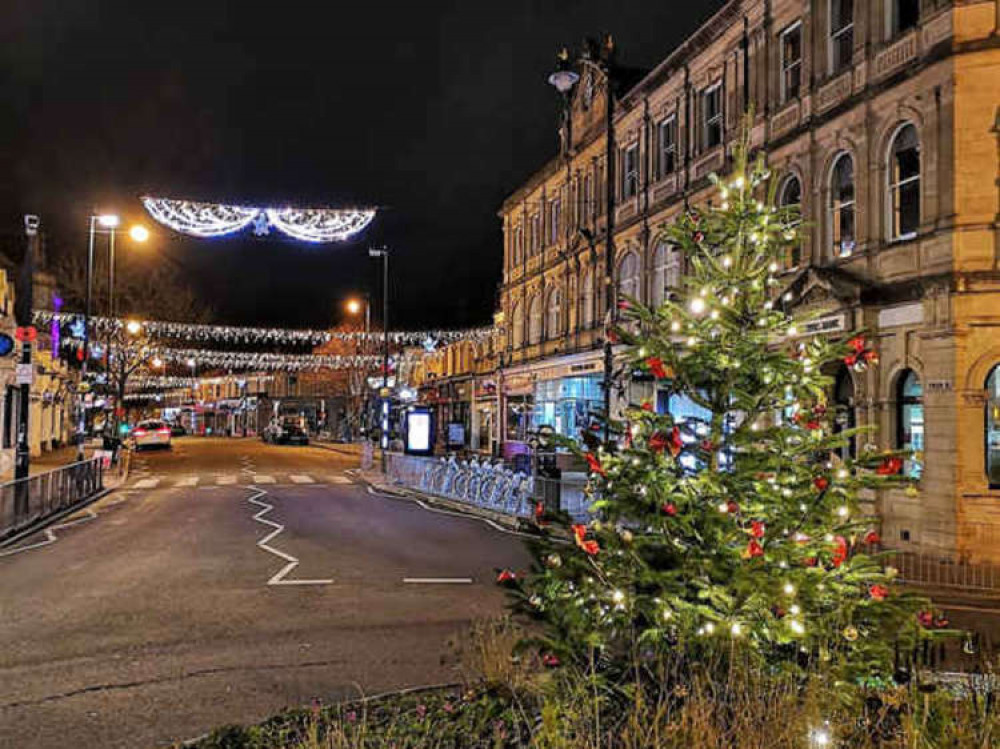 Penarth town centre decorated for Christmas last year