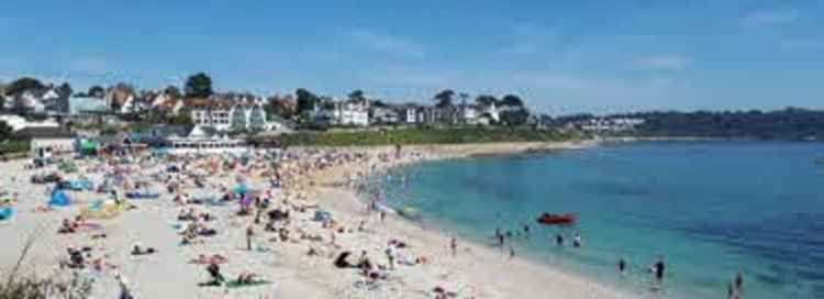 Falmouth's blue flag beach