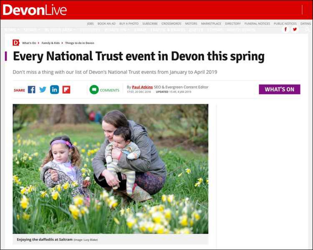 Every National Trust event in Devon this spring Local News News