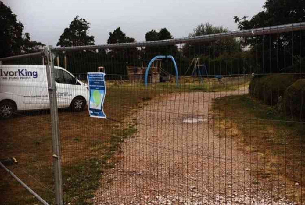 The Imperial Recreation Ground play area has been temporarily closed. Picture courtesy of EDDC.