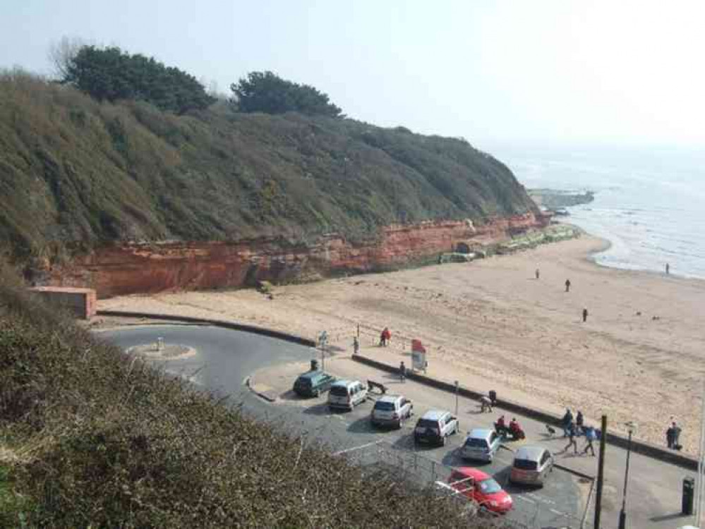 Beach and cliffs at Orcombe Point. Picture courtesy of David Smith.