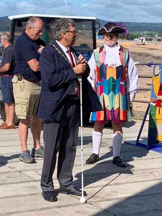 Town Mayor Steve Gazzard launches the Open Day