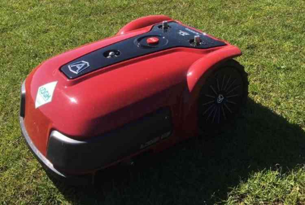 One of the 'robo mowers' being trialled by East Devon District Council