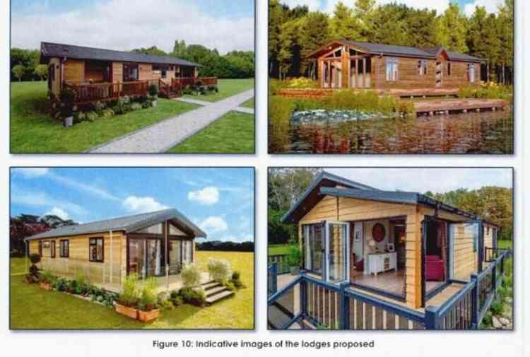 Indicative images of what the lodges could look like