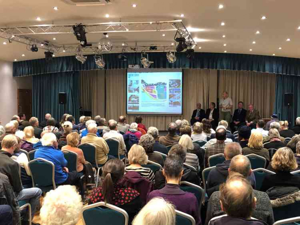 Around 200 people attended the public exhibition at the Ocean Centre on Exmouth seafront. Picture courtesy of EDDC.