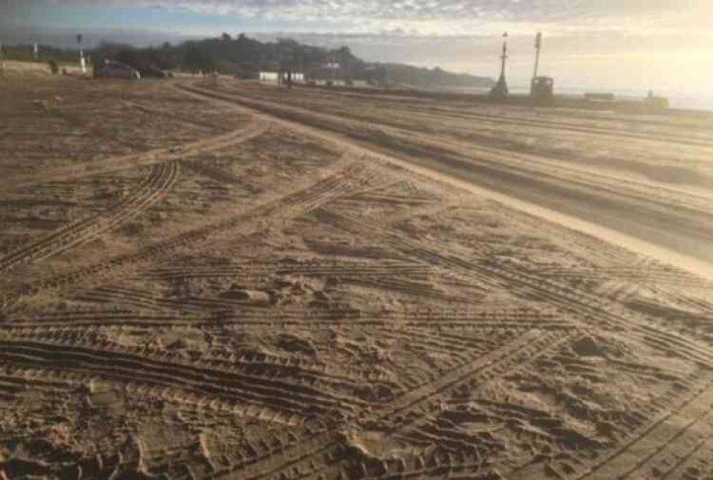 The current state of the Esplanade, Exmouth. Image courtesy of EDDC.