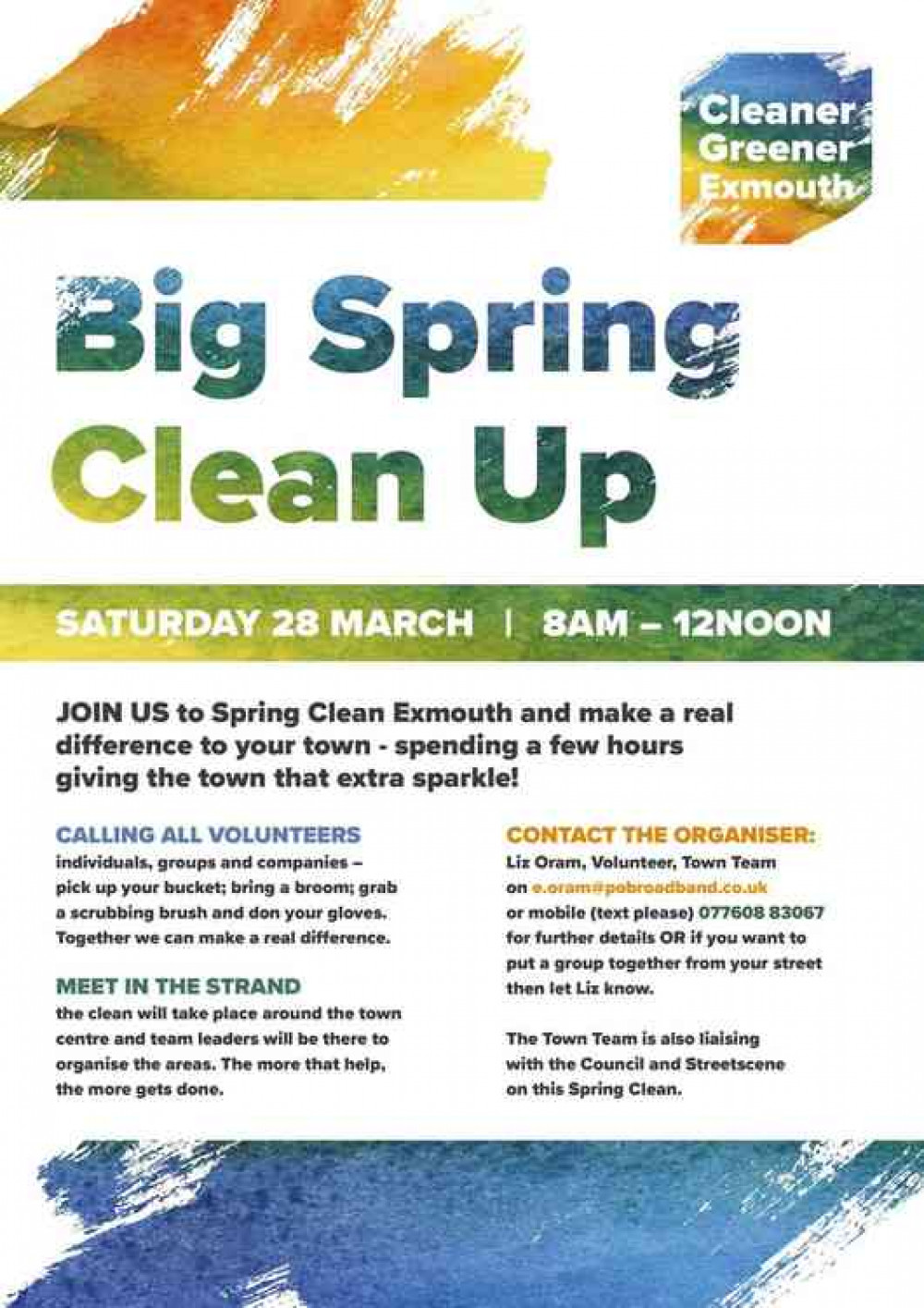 Big Spring Clean Up Poster