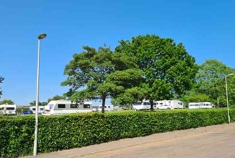 Travellers in Littleham Park, Exmouth. Photo credit: Teri Pannell