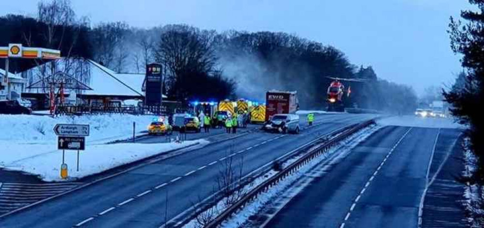 A12 crash (picture credit - Adam Locke)