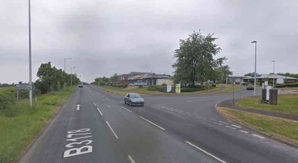 Liverton Business Park's junction with Salterton Road. Image courtesy of Google.