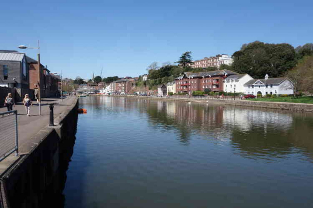 The River Exe near Exeter. Picture courtesy of Peter Jeffery.