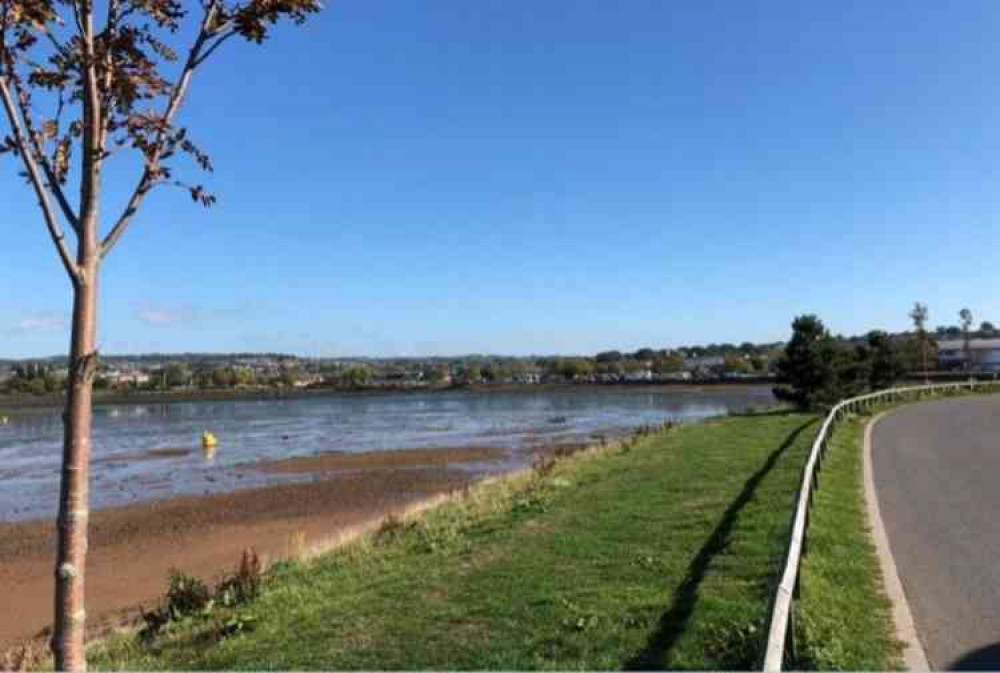 One of the areas in Exmouth that the new sea defences will protect