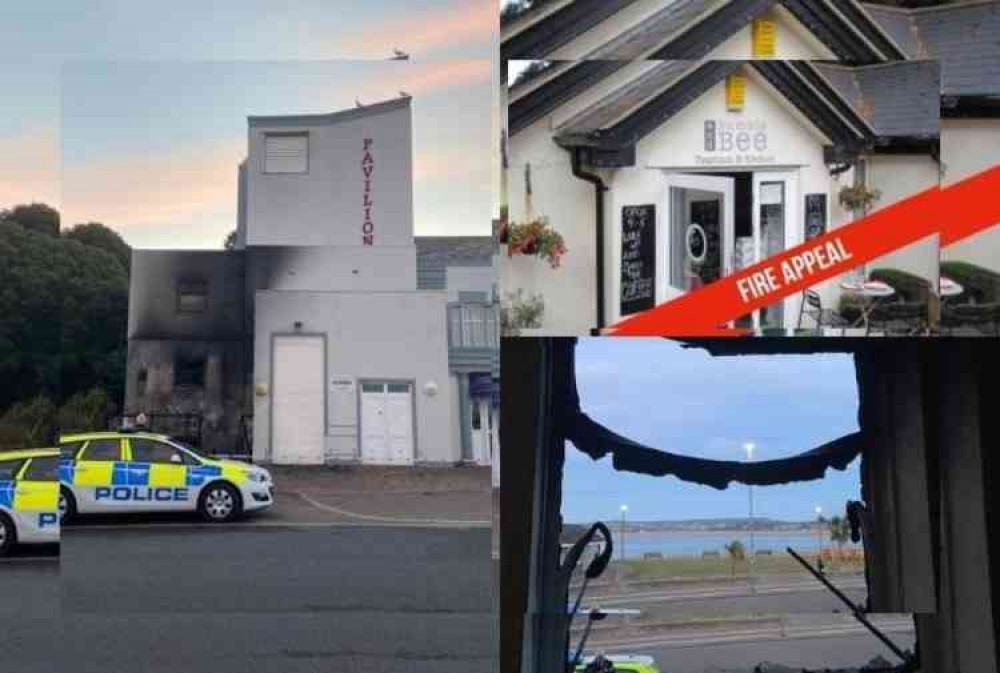 Police are already investigating suspicious fires at Exmouth Pavilion and the Bumble and Bee Tearoom in Phear Park.