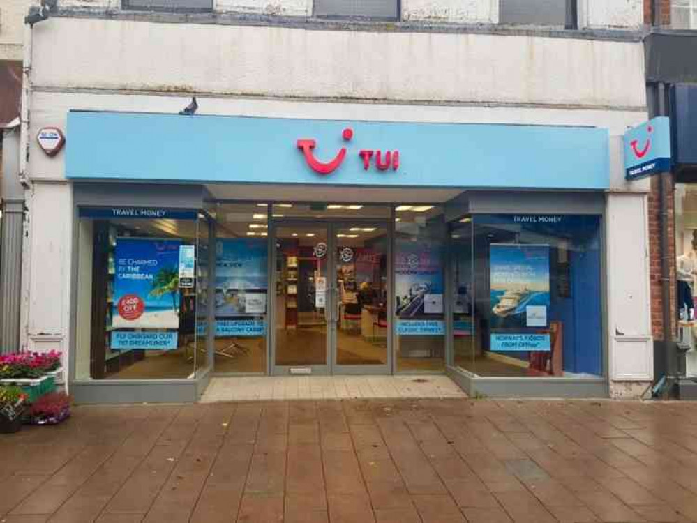 TUI's Holiday Store in Chapel Street, Exmouth. Image courtesy of TUI.