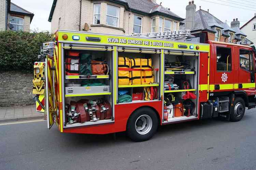 A Devon and Somerset Fire and Rescue Service fire engine. Main image courtesy of Harry Mitchell.