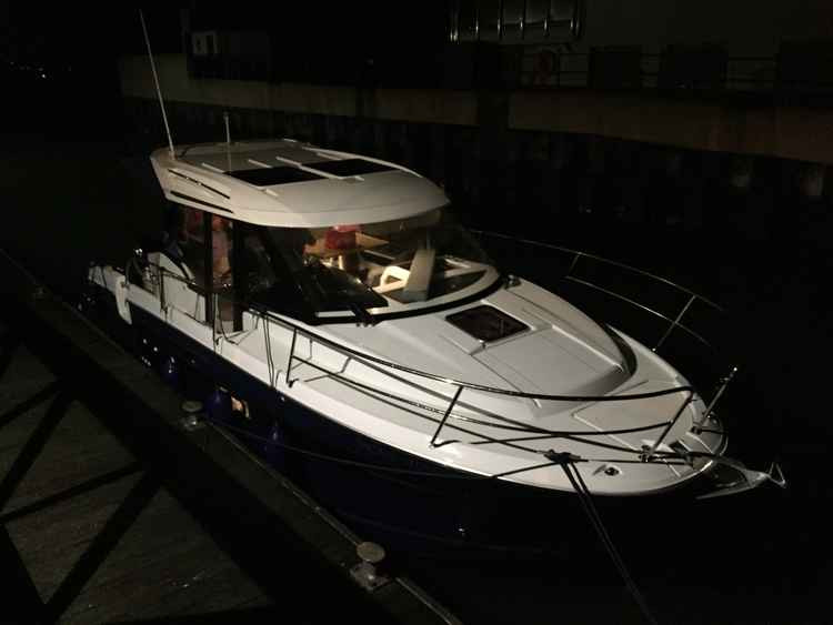 A Jeanneau Merry Fisher 895, 29 foot motor cruise. Image courtesy of Chris Sims.