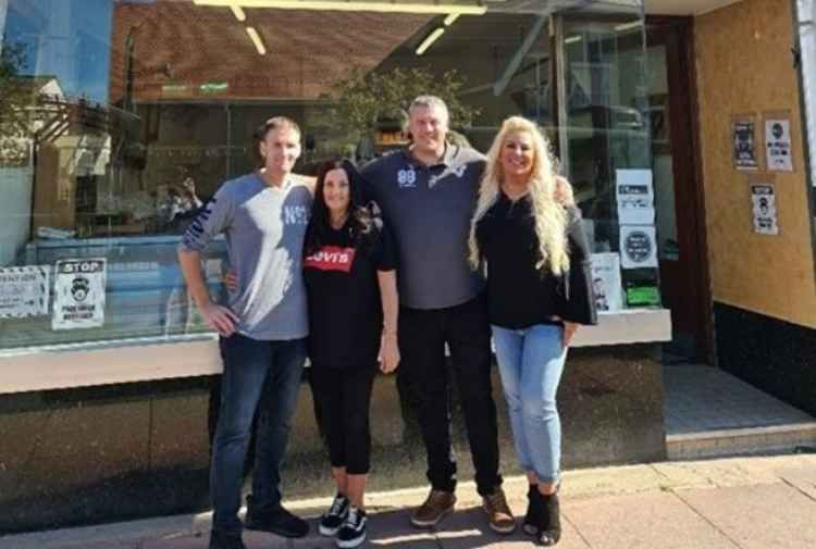 The Kings Butchers team. (L to R) Shawn, Lucy, Mark and Vickie.