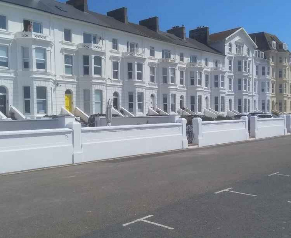 New wall at Morton Crescent. Picture: Environment Agency