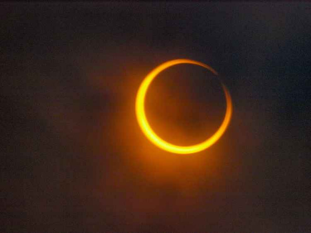 An example of an annular eclipse.