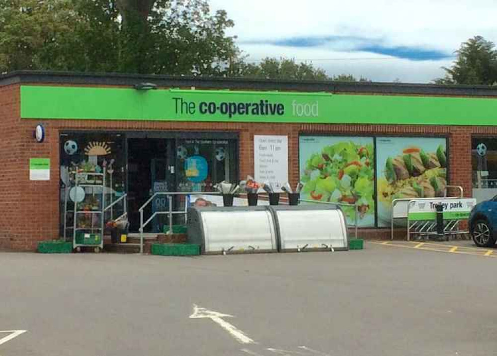 The Co-op on Exeter Road.