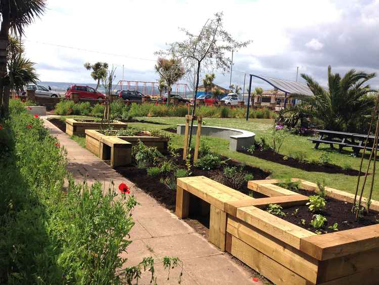 A view of the sensory garden, looking towards the seafront. Picture: Marion Drew