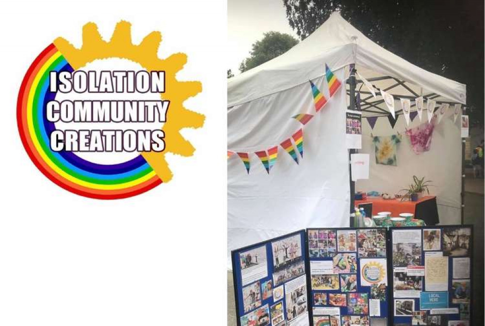 The Isolation Community Creations stall at the Exmouth Organ Donors event in the Strand on Saturday 24 July