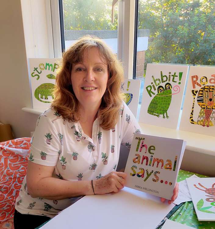 'The Animal Says...' was written and illustrated by debut author Debra Wellington