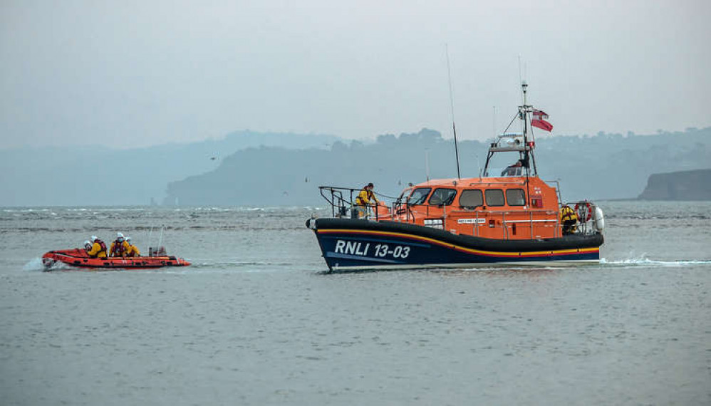 Both Exmouth RNLI lifeboats on exercise recently. Credit:  Mark Campbell / On Your Mark Photography