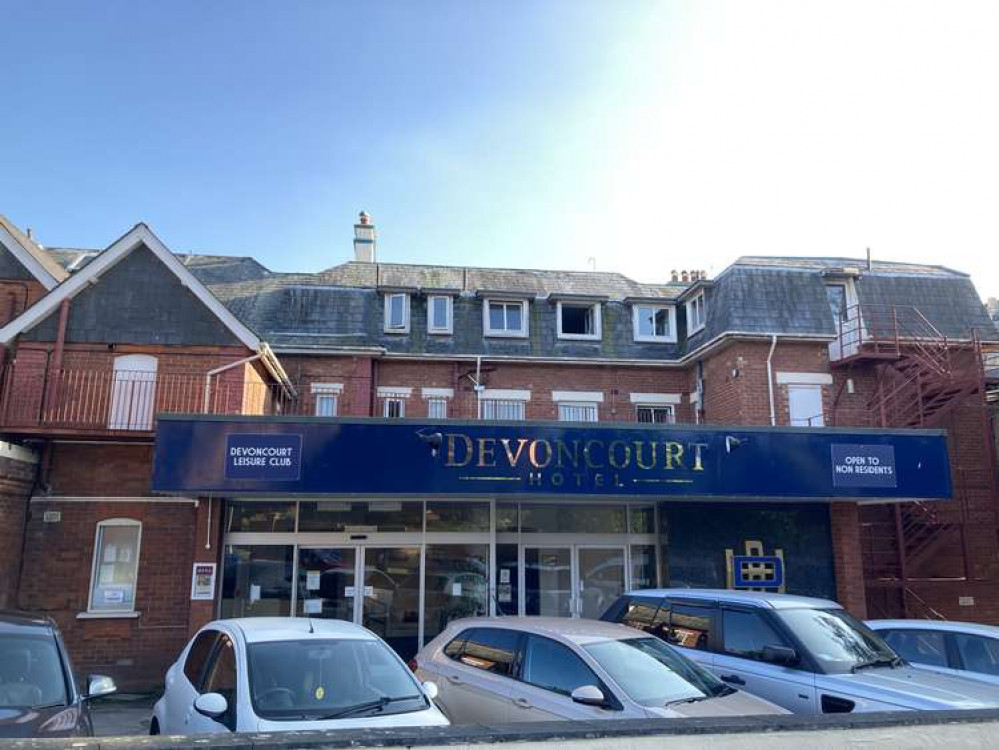 File Photo: Exterior of the Devoncourt Hotel, Exmouth on 14 September 2021. Nub News/ Will Goddard