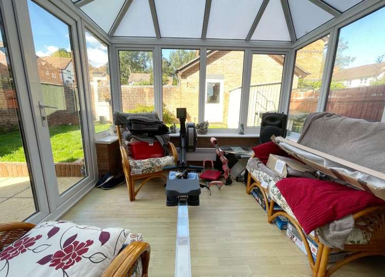 The conservatory is UPVC double-glazed. Credit: Whitton and Laing