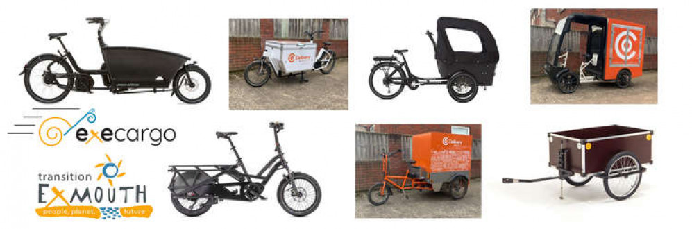 Examples of different electric delivery bikes. Credit: Transition Exmouth