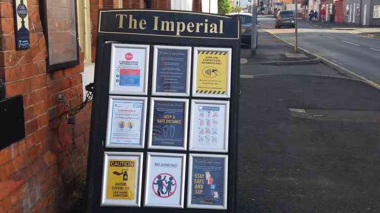 Many Crewe pubs, like the Imperial on Edleston Road, have reopened their doors