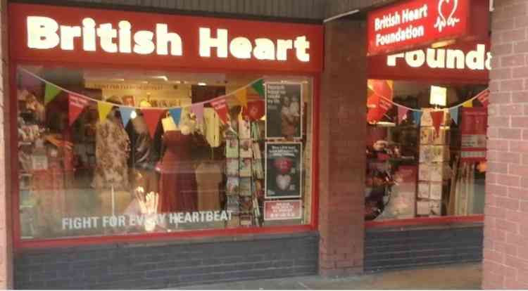 BHF's charity clothes shop in the Victoria Centre