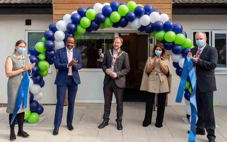 Crewe Town Mayor Cllr Benn Minshall opened the mental health unit.