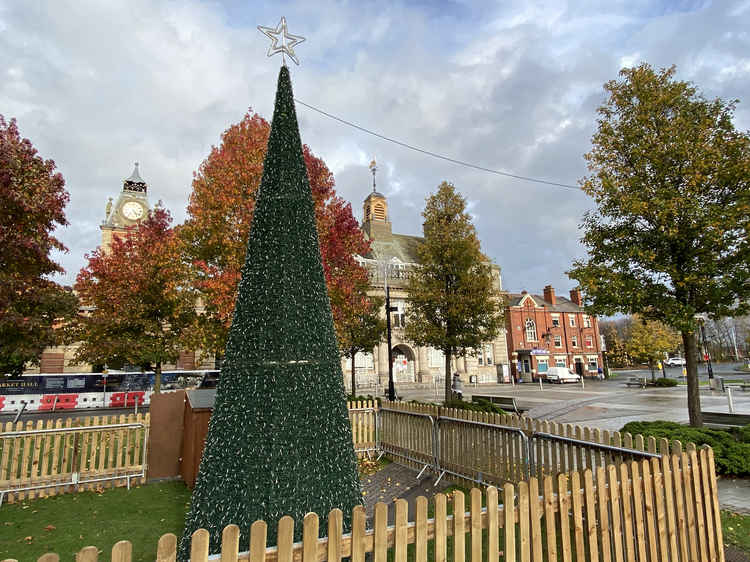 Memorial Square has a festive feel  to it. (Picture: Jonathan White)