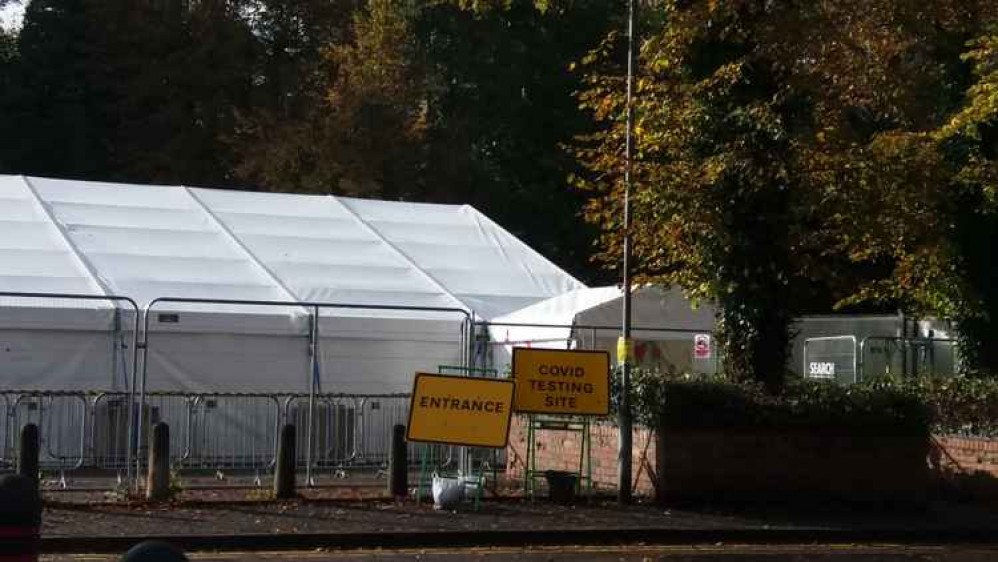 Crewe's walk-in Covid-19 testing centre in Chester Street.