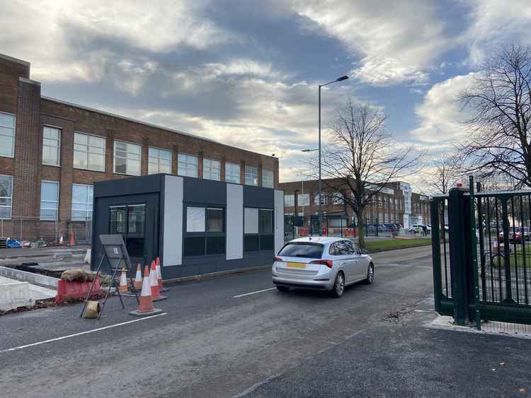 One of the access gates on Pyms Lane