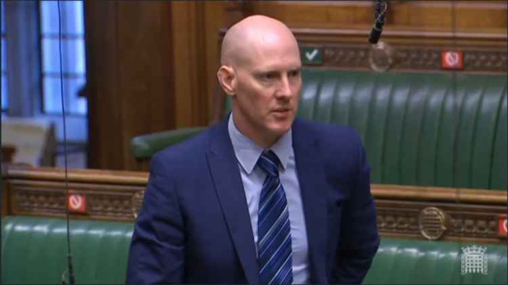 MP Kieran Mullan in the House of Commons.