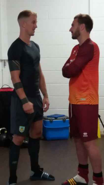 Scott Brown, here (right) squaring up to Joe Hart, thwarted Crewe in January 2017.