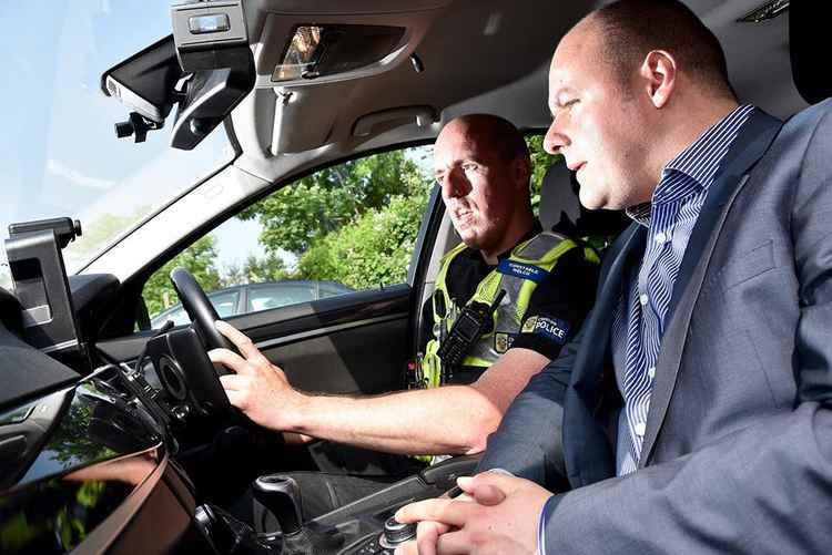 Cheshire Police and Crime Commissioner David Keane (right).