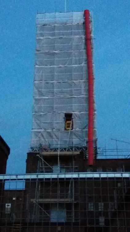 The town's clock tower will be next to go.