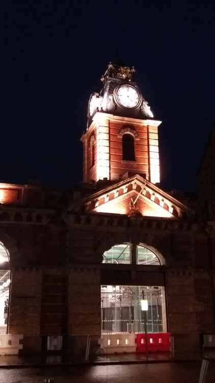 Work on the Market Hall is taking shape.