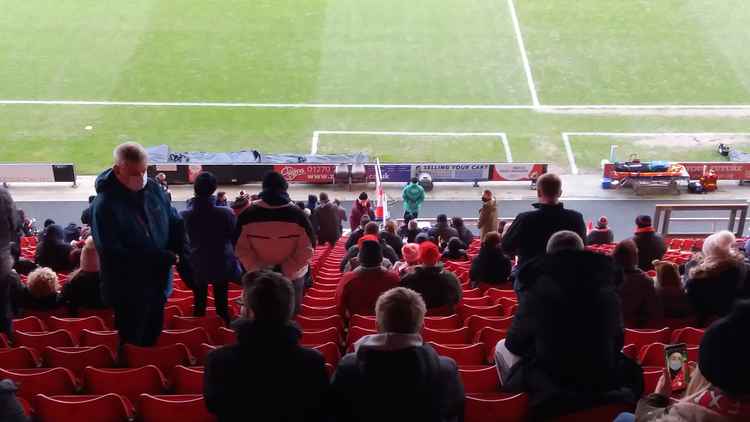 Gresty Road return: Dave Artell said it had been a 'long' nine months without the fans.