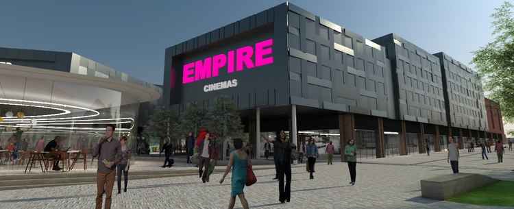 Vision of the future for Crewe: how part of the Royal Arcade development will look.