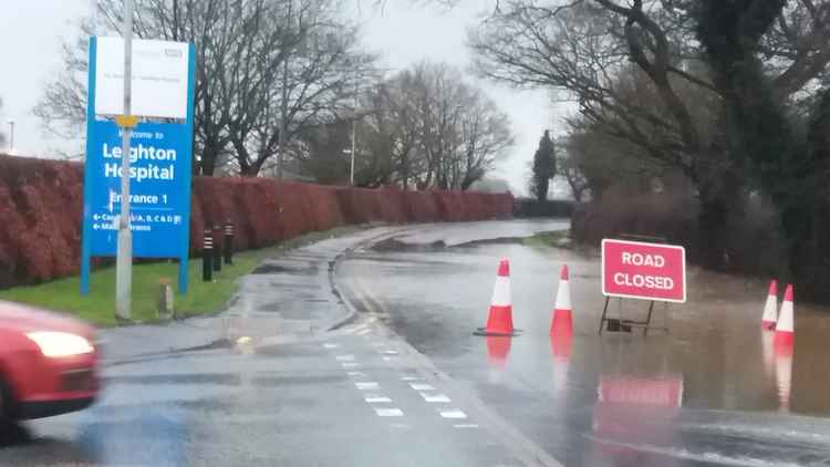 Part of Smithy Lane was closed off to motorists.