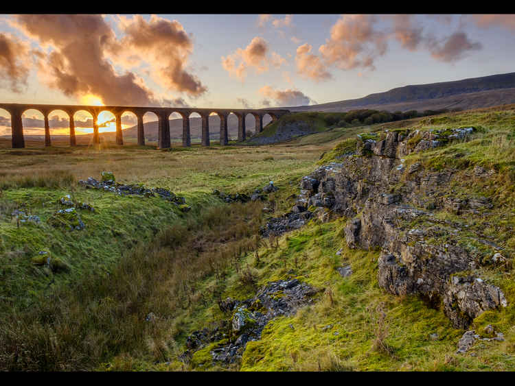 Paul Hill's 'Sunset at Ribblehead Viaduct' (colour section).