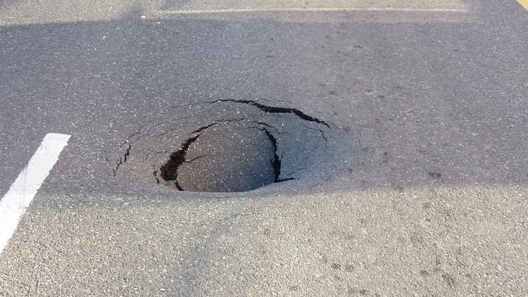 What road was this sink hole on last summer?