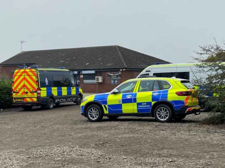 Police at Queens Park Golf Course.