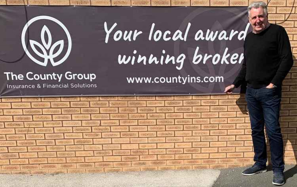 Nantwich Town FC chairman Jon Gold at the County Group's board